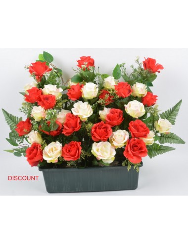 JARDINIERE DISCOUNT 40 CM ROSE FOUGERE FICUS ASS