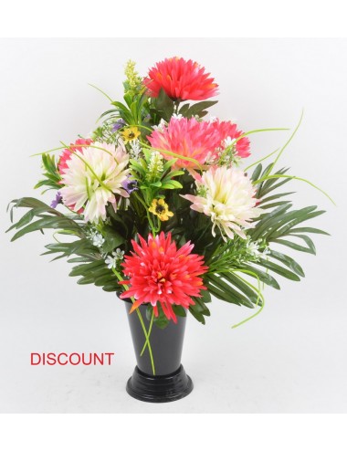 BOUQUET DE VASE DISCOUNT POMPON FLEURETTE ASS