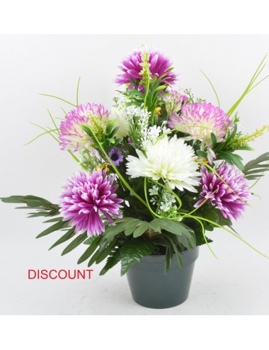 POT 16 CM DISCOUNT POMPON FLEURETTE ASS