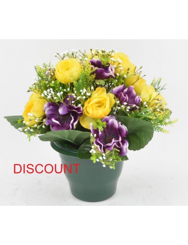 POT 14 CM DISCOUNT ANEMONE ROSE GYPSO ASS