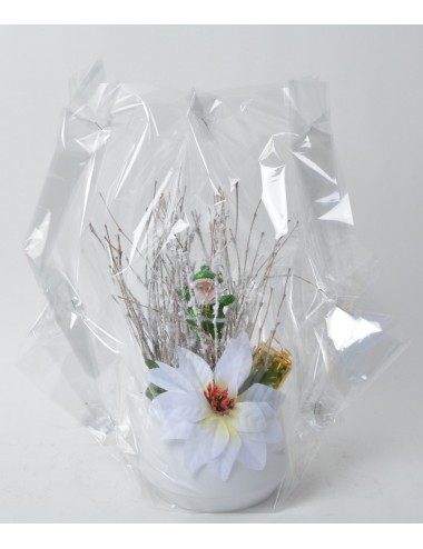 POT DECO PLASTIQUE BLANC...