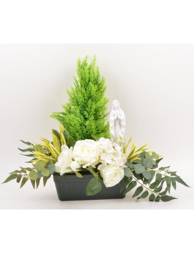 JARDINIERE 25 CM ROSE MINI DRACENA THUYA VIERGE YELLOW CREAM