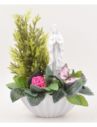 COUPE OVALE PLASTIQUE BEGONIA  CYPRES VIERGE PINK