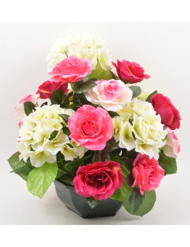 OCEA 25 CM HORTENSIA ROSE BEAUTY PINK WHITE