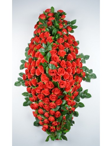 DESSUS DE CERCUEIL ROSE LAURIER RED