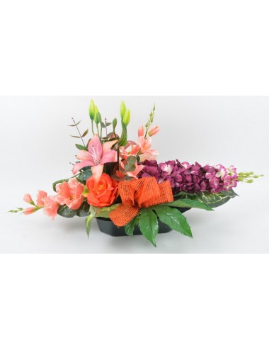 RECTANGLE DELPHINIUM ROSE GLAIEUL BEAUTY ORANGE