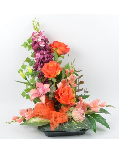 CARRE VERT DELPHINIUM ROSE...