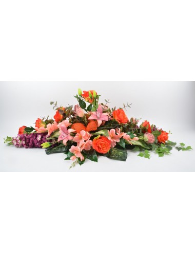 COUSSIN DELPHINIUM ROSE GLAIEUL BEAUTY ORANGE
