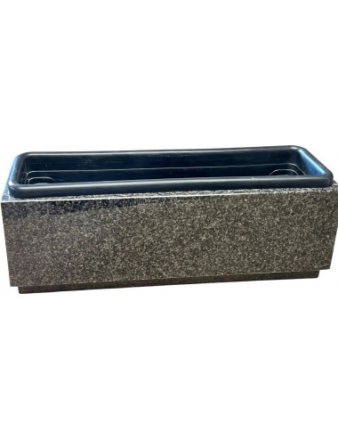 JARDINIERE 60 CM NOIR AFRIQUE VENDU AVEC BAC A RESERVE D EAU