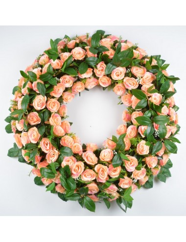 COURONNE ROSE LAURIER SALMON