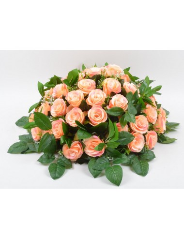 POUF ROSE LAURIER SALMON