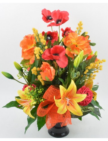 BOUQUET DE VASE LYS MIMOSA...