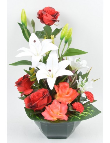 OCEA 20 CM LYS ROSE RED WHITE