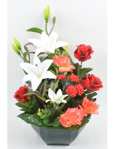 OCEA 25 CM LYS ROSE RED WHITE