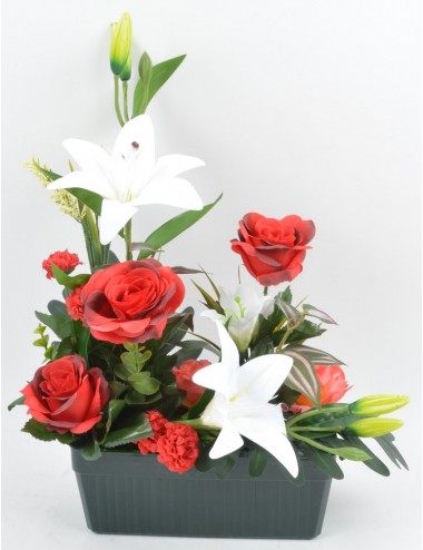 JARDINIERE 25 CM ROSE LYS...