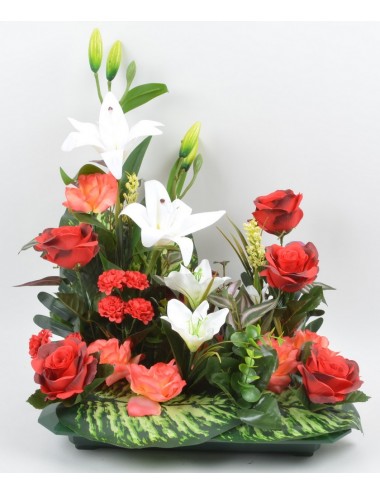 PLATEAU RECTANGLE LYS ROSE...