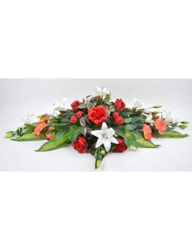 COUSSIN ROSE LYS RED WHITE