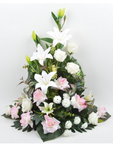 DEVANT DE TOMBE PM LYS ROSE CREAM