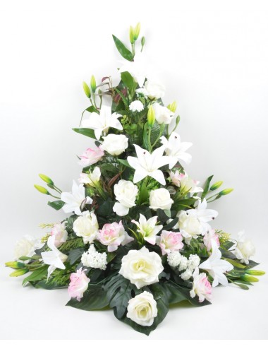 DEVANT DE TOMBE GM ROSE LYS CREAM