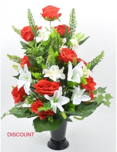 BOUQUET DE VASE DISCOUNT CACTEE ASTILBE ROSE LYS - COLORI ASSORTI