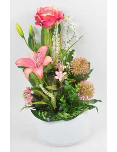 CONTENANT DECO GM LYS ROSE...