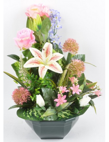 OCEA 25 CM LYS ROSE POMPON...