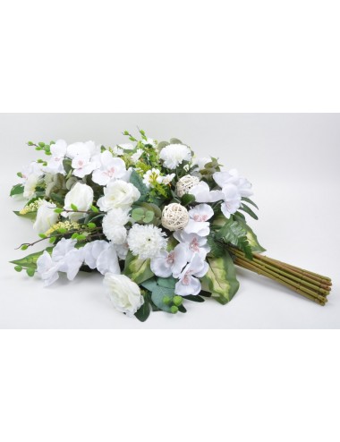 GERBE ORCHIDEE ROSE OEILLET CREAM