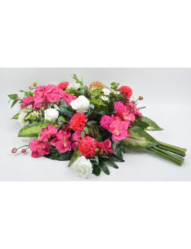 GERBE ORCHIDEE ROSE OEILLET...