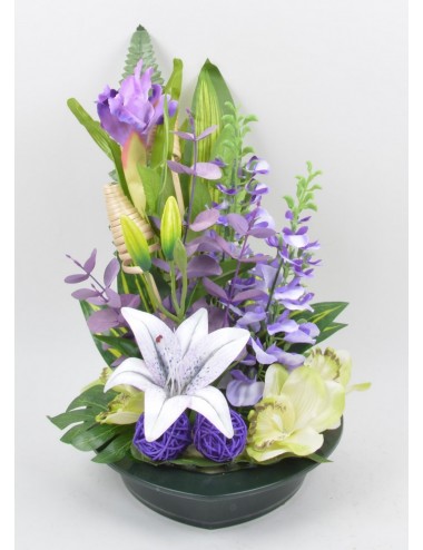 COUPE COEUR DELPHINIUM LYS...