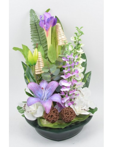 COUPE COEUR DELPHINIUM LYS...