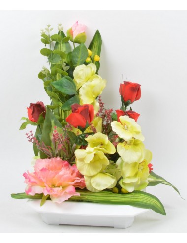 CARRE ORCHIDEE PIVOINE...