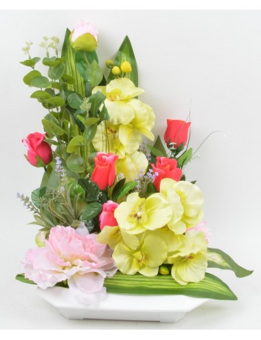 CARRE ORCHIDEE PIVOINE...