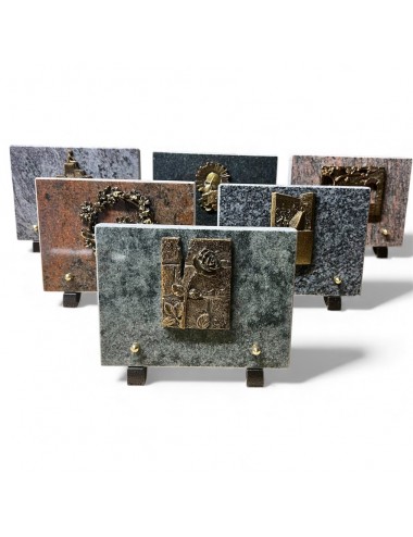 LOT DE 6 PLAQUES 15 X 20- 1 INTER - SUJET EN RESINE