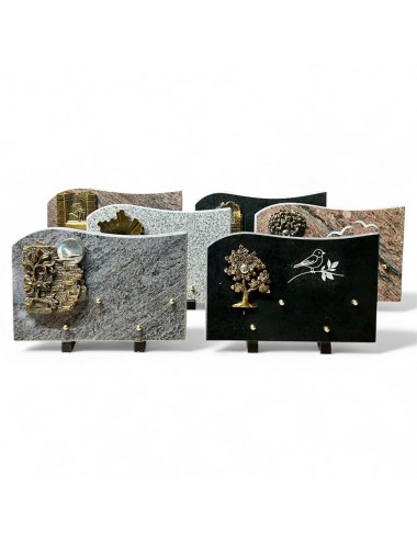 LOT DE 6 PLAQUES 30 X 20 - 1 INTER - SUJET EN RESINE