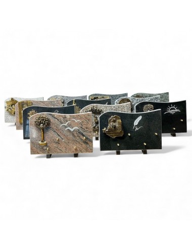 LOT DE 12 PLAQUES 30 X 20 - 2 INTERS - SUJET EN RESINE