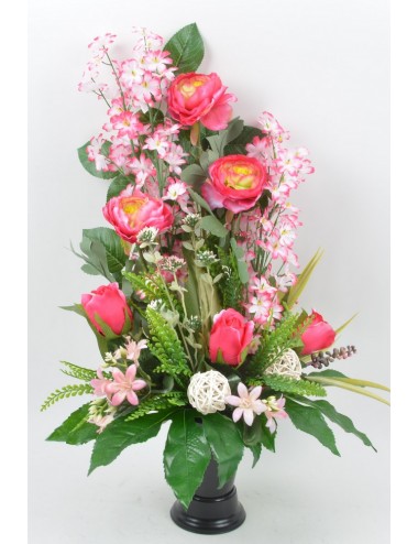 BOUQUET DE VASE RENONCULE BOUTON MINI FLEURS PINK