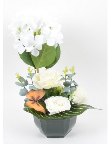 OCEA 17 CM HORTENSIA ROSE RENONCULE ACHILLEA CREAM