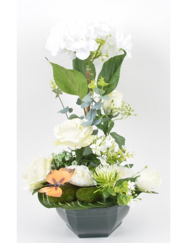 OCEA 20 CM HORTENSIA ROSE RENONCULE ACHILLEA CREAM