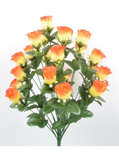 PIQUET BOUTON DE ROSE X24 ORANGE