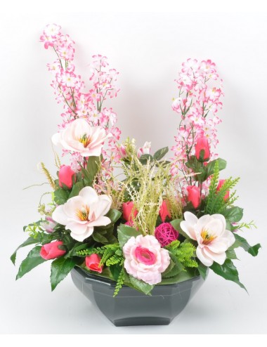 OCEA 32 CM MAGNOLIA MINI FLEURS RENONCULE PINK