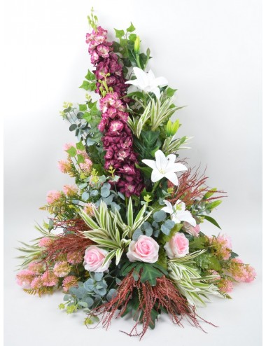 DEVANT DE TOMBE GM DELPHINIUM LYS DRACENA BEAUTY PINK