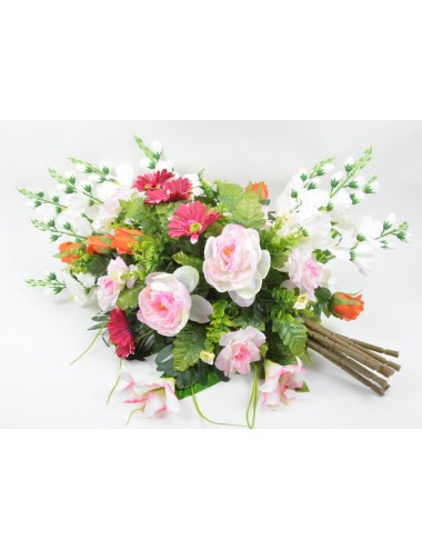 GERBE GLAIEUL GERBERA LYS PIVOINE PINK WHITE