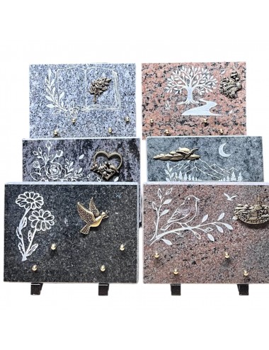 6 PLAQUES PANACHEES 18X25...