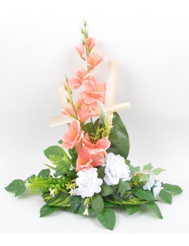 SOCLE GRANIT GLAIEUL ROSE...