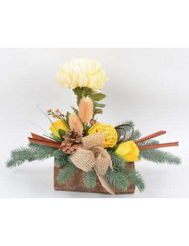 BUCHE BOIS PM CHRYSANTHEME...