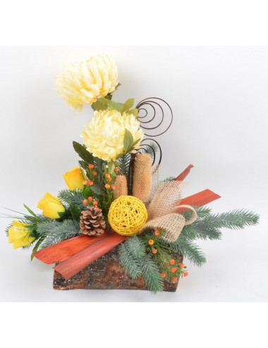 BUCHE BOIS GM CHRYSANTHEME...