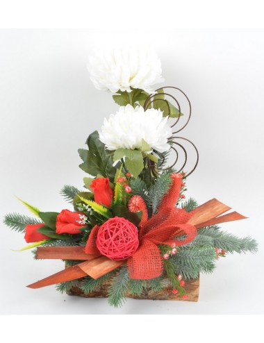 BUCHE BOIS GM CHRYSANTHEME...