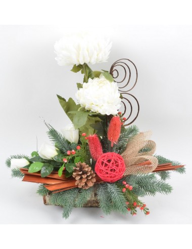BUCHE BOIS GM CHRYSANTHEME...