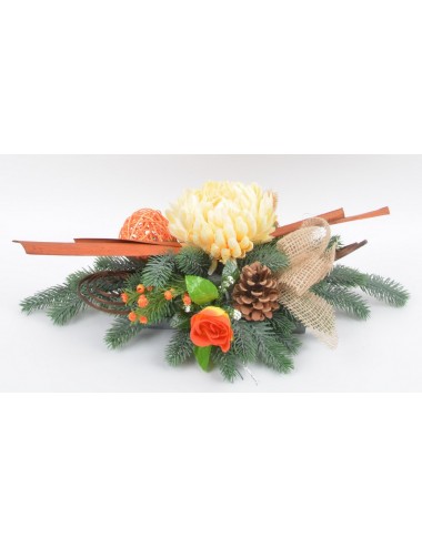 SOCLE GRANIT CHRYSANTHEME...