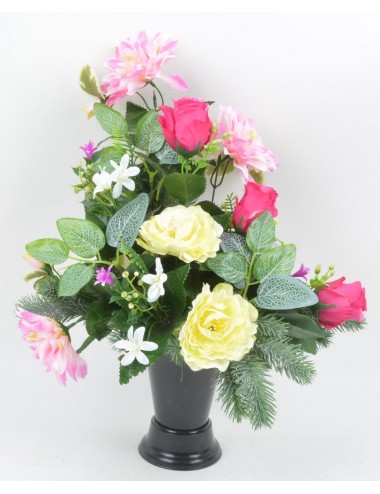 BOUQUET DE VASE DALHIA RENONCULE BOUTON BEAUTY GREEN